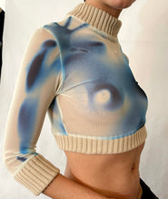 Charger l&#39;image dans la galerie, Aqua Knit and Mesh Tank Top, Made to Order
